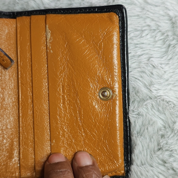 **Authentic**Gucci GG Marmont Brown and Black Leather Card Case Wallet - Picture 8 of 14